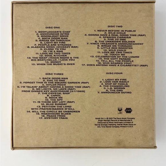 The Doors Boot Yer Butt 4 CD w/ Book Box Set Limited Edition RARE - Picture 5 of 5
